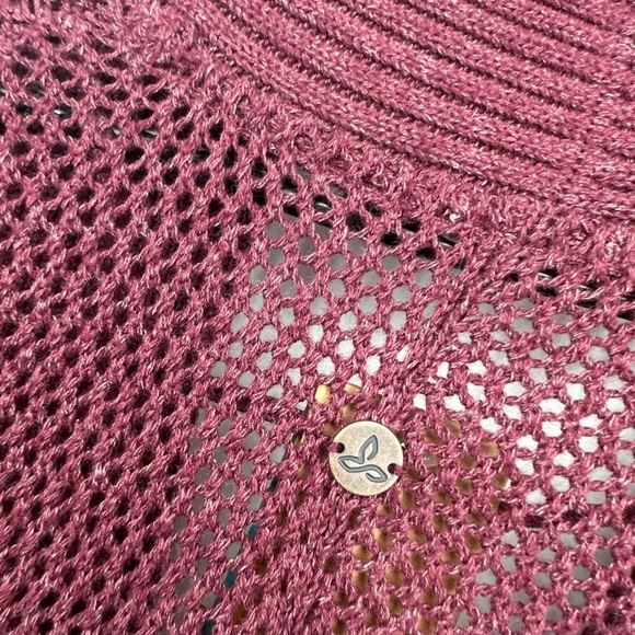 prAna NWT Women's Black Cherry Heather LIMA Cardigan Sweater, Size - Picture 4 of 5